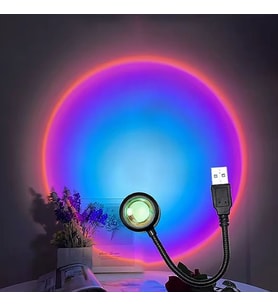 USB LED Gün Batımı Projektör Lambası Fotoğraf Çekim Işığı