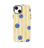 iPhone 13 Vorian Çift Katmanlı Kılıf Blueberry Sun Stripe