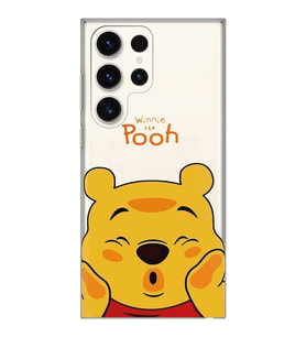 Samsung Galaxy S23 ULTRA Uyumlu Winnie The Pooh Desenli Şeffaf Telefon Kılıfı