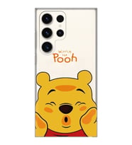 Samsung Galaxy S23 ULTRA Uyumlu Winnie The Pooh Desenli Şeffaf Telefon Kılıfı