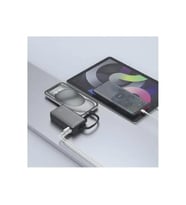 PW-109 10000MAH 22.5W Süper Hızlı Powerbank Type-C Dahili Kablo, 3 Cihaz