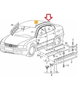 PASSAT 1997-2005 TAVAN ÇITASI SAĞ -OEM-