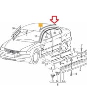 PASSAT 1997-2005 TAVAN ÇITASI SAĞ -OEM-