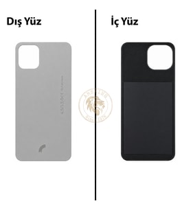 Reeder S23 Max Pro Gri Arka Kapak Arka Cam Batarya Kapağı Lazer Kesim Kapak Pil Kapağı Back Cover
