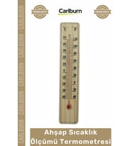 Özel Üretim Naturel Duvar Tipi 15cm Küçük Boy Ahşap Oda Sıcaklığı Sıcaklık Ölçümü Termometresi