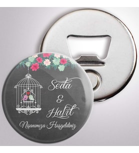 Çiçek Temalı İsimli Açacak Magnet