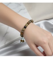 Tsavorit Lal 8 mm Merdiven Kapama Doğal Taş Bileklik – El İşçiliği