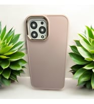iPhone 13 Pro Max Uyumlu Sade ve Şık Kaliteli Silikon Telefon Kılıfı (Pembe)