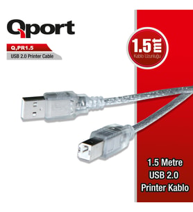QPORT Q-PR1.5 USB 2.0 YAZICI KABLOSU 1.5 MT