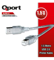 QPORT Q-PR1.5 USB 2.0 YAZICI KABLOSU 1.5 MT