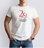 BK Gift 29 Ekim Tasarımlı Erkek Beyaz T-shirt-3, Arkadaşa Hediye, 29 Ekim Hediyesi Hediyesi, Trend Tişört, 100.Yıl Hediyesi
