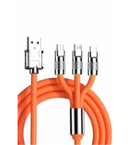 İthalat® Android İos Uyumlu 180 Derece Type-C Şarj Kablosu