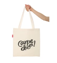 Carpe Diem Baskılı Bez Çanta