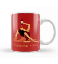 Weekend Yoga Kupa Bardak Porselen