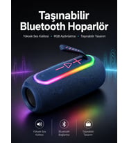 Hoparlör Uzun Pil Ömrü Taşınabilir