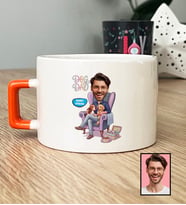 Kişiye Özel Karikatürlü Dog Dad Köpek Babası Lüks Fincan Babalar Günü Hediyesi