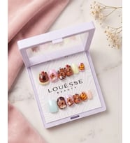 Louésse Capy Party Takma Tırnak 12’li Kapibara Figürlü Sevimli Renkli Nail Set