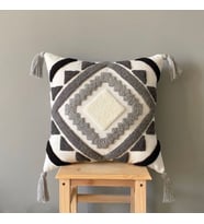 Geometrik Desenli Bohem Dekoratif Modern Kırlent Kılıfı