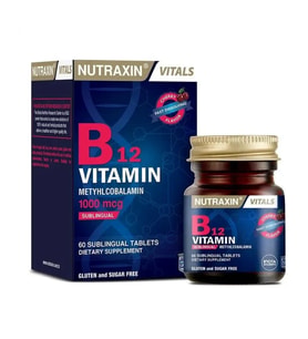 Nutraxin B12 Vitamini 1000 Mcg - Dil Altı Tableti - Hızlı Emilim