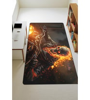 Modern Dijital Baskı Kaymaz Taban Çocuk ve Genç Odası Halısı H0303