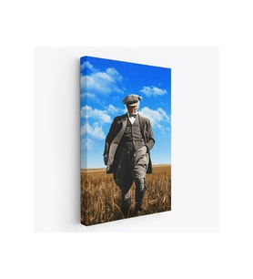 Atatürk Portre Tablosu Mustafa Kemal Atatürk Dekoratif Kanvas Tablo-FE-129