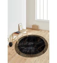 Dijital Baskılı Kaymaz Taban Yıkanabilir Yuvarlak Salon Halısı Koridor Halısı Paspas NDY-HY-1259 (Çok Renkli)