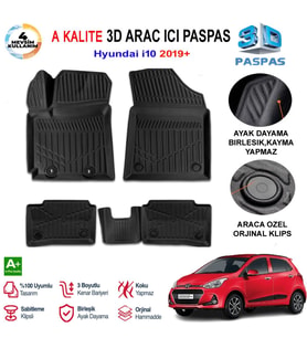 Hyundai İ10 3D Paspas Havuzlu Pro 2015-2020 Arası