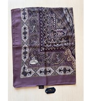 Miss İpek Life Zarif Paisley Desenli İpeksi Şal 70 x 180 (Kahverengi)