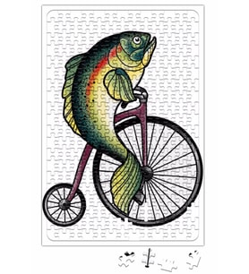 Feminism Fish Without A Bicycle Balık Puzzle 240 Parça Yapboz