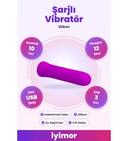 12 Fonksiyonlu Şarjlı Süper Güçlü Silikon Vibratör – iyimor