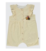Civil Baby Kız Bebek Patiksiz Tulum 6-18 Ay Ekru