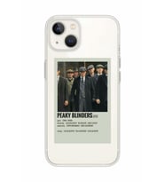 Iphone 14 Plus Uyumlu Peaky Blinders Minimalist Poster Desenli Şeffaf Telefon Kılıfı