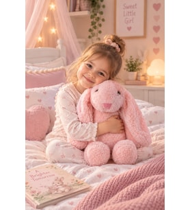Pandamkee Özgüner Uyku Arkadaşım Tavşan 65 Peluş Tavşan (Pembe)