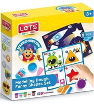 Lets Oyun Hamuru Eğlenceli Şekiller Seti (10 Parça) L9010 (Çok Renkli)