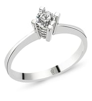 0.30 Ct Tektaş Pırlanta Yüzük  RMY515 (Çok Renkli)