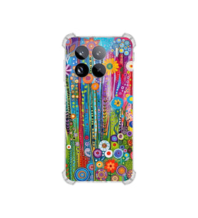 PrintiFy Xiaomi Mi15 Pro ile Uyumlu Düşlerin Dansı Serisi Folklorik Bahçe Tasarımlı Uv Baskılı Köşe Korumalı Antişok Kılıf