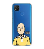 Xiaomi Redmi 9C / 10A Uyumlu One Punch Man Tasarımlı Şeffaf Telefon Kılıfı