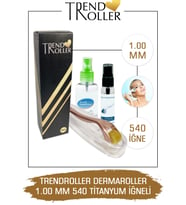 Trendroller Dermaroller 1.00mm Titanyum 540 Iğne Orijinal Derma Roller