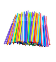 Omnisoft Karışık Renkli Körüklü Frozan Pipet 50'li Paket