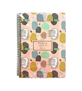 Lizy Collection Spiralli Defter SPRB5 - Dream İt Wish İt Do İt