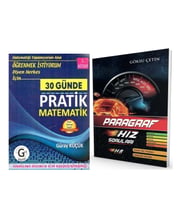 Hız ve Renk Paragraf ile Gür Yayınları 30 Günde Pratik Matematik 1.Kitap Seti 2 Kitap