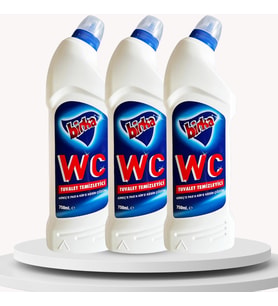 Birka WC Tuvalet ve Pisuvar Temizleyici 3 Adet x 750 ml - Güçlü Pas ve Kireç Çözücü