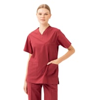 Santolina V Yaka Üniforma - Doktor, Hemşire, Sağlık Çalışanları İçin Rahat ve Dayanıklı Scrubs