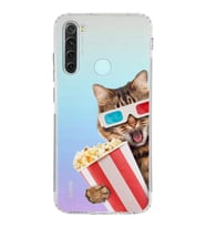 PrintiFy Xiaomi Redmi Note 8 ile Uyumlu Kedi 1 Kamera Korumalı Şeffaf Kılıf