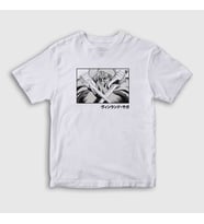 Presmono Unisex Çocuk Beyaz Knives Thorfinn Anime Vinland Saga T-Shirt 470112tt