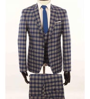Jan Carlucci Slimfit Yelekli Drop 6 Takım (Lacivert)