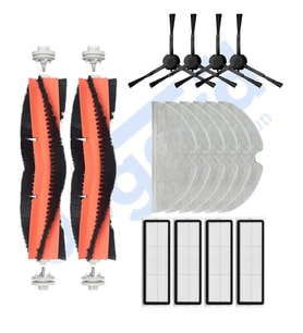 Dreame F9 - Z10 Pro Uyumlu 2 Ana Fırça 4 Yan Fırça 4 Filtre 6 Mop PKT-iasgf0001106