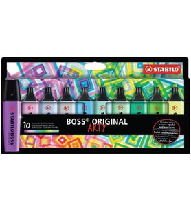 STABILO BOSS ORIGINAL 70/10-2-20 FOSFORLU KALEM SETİ 10 LU SOĞUK RENKLER