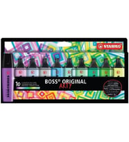 STABILO BOSS ORIGINAL 70/10-2-20 FOSFORLU KALEM SETİ 10 LU SOĞUK RENKLER