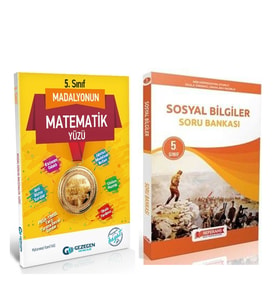 Gezegen 5. Sınıf Madalyonun Matematik Yüzü ve Referans Sosyal Bilgiler Soru Bankası Seti 2 Kitap